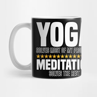Yoga and Meditation Bliss for Mindful Living Mug